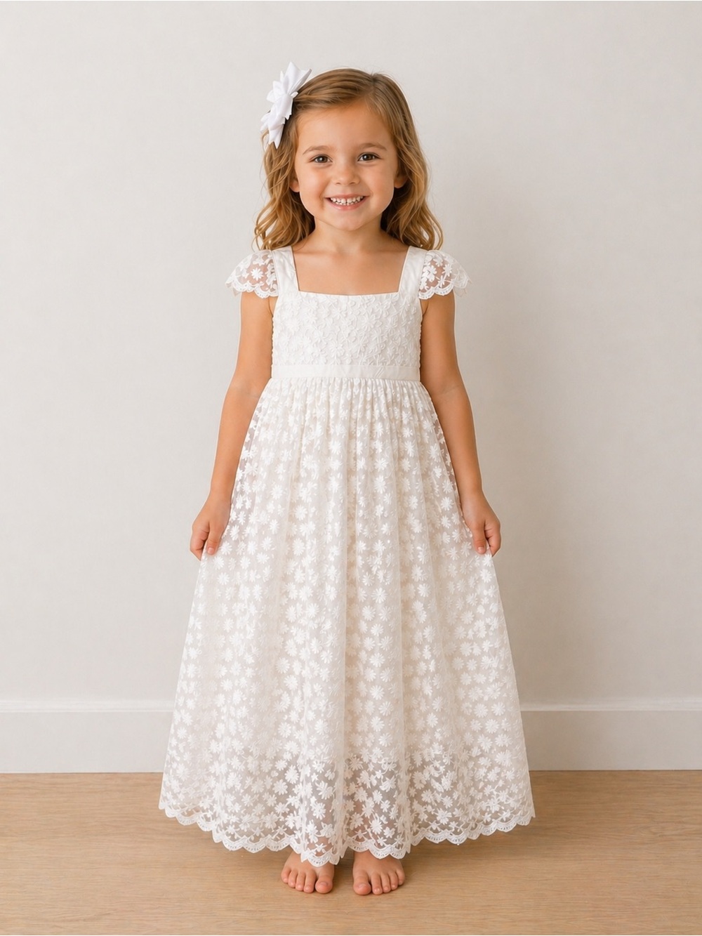 Show Me Your Mumu Mini Daisy Lace Maxi Dress 3T Flower Girl NWOT